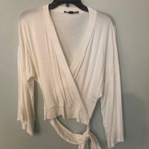 cream colored tie shirt